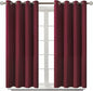 BGment Blackout Curtains for Bedroom - Grommet Thermal Insulated Room Darkening Curtains for Living Room, Set of 2 Panels (52 x 45 Inch, Burgundy)