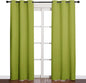 NICETOWN Window Treatment Thermal Insulated Solid Grommet Blackout Curtains/Drapes for Bedroom (2-Pack, 42 by 84 Long, Fresh Green)