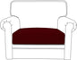 Easy-Going Stretch Cushion Cover Sofa Cushion Furniture Protector Sofa Seat Sofa slipcover Sofa Cover Soft Flexibility with Elastic Bottom (Chair Cushion,Wine)