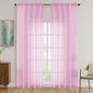 OVZME Light Pink Bedroom Curtains 2 Panel Sets 90 Inch Length, 59 Inch Extra Wide Light Filtering Light Weight Soft Window Treatment Panels for Study Room Living Room Guest Room, 59Wx90L Inches