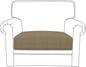 Easy-Going Stretch Chair Cushion Cover Sofa Cushion Furniture Protector Sofa Seat Sofa Slipcover Sofa Cover Soft Flexibility with Elastic Bottom(Chair Cushion, Tan)