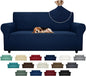ZNSAYOTX Super Stretch Couch Cover (72"-92") Universal Sofa Covers with Elastic Bottom, Dog Cat Pets Friendly Washable Furniture Protector Fitted Sofa Slipcovers Stay in Place (Navy Blue, Sofa)