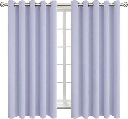 BGment Blackout Curtains - Grommet Thermal Insulated Room Darkening Bedroom and Living Room Curtains, Set of 2 Panels (70 x 63 Inch, Lavander)