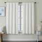 Simplebrand Ava Light Beige Light Filtering Curtains for Bedroom 63 Inch Length 2 Panels Set, Privacy Thermal Insulated Rod Pocket Door Window Curtains for Patio French Door Front Door, W40 x L63 Inch