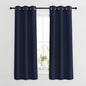 NICETOWN Navy Blue Blackout Curtains & Drapes - Window Treatment Energy Saving Thermal Insulated Room Darkening Solid Grommet Panels for Living Room (1 Pair, W37 x L63)