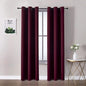 ChrisDowa Burgundyout Curtains 72 inches Long for Bedroom - 2 Panels Set Grommet Thermal Insulated Room Darkening Curtains for Living Room (Burgundy, 42 x 72 Inch)