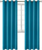 BGment Blackout Curtains - Grommet Thermal Insulated Room Darkening Bedroom and Living Room Curtains, Set of 2 Panels (52 x 84 Inch, Peacock Blue)