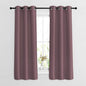 NICETOWN Dry Rose Bedroom Curtains 63 inch Length 2 Panels Set - Solid Thermal Insulated Grommet Light Blocking Blackout Curtains & Drapes Sound Dampening for Living Room, W37 x L63