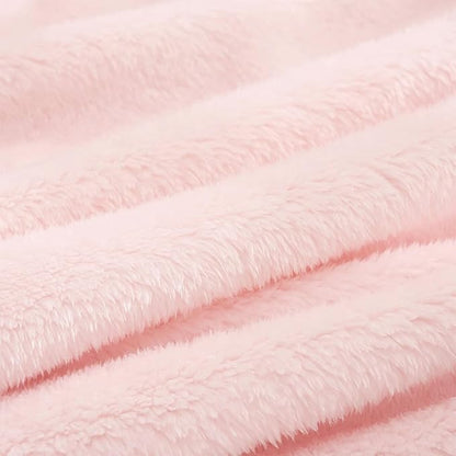 Exclusivo Mezcla Plush Fuzzy Fleece Throw Blanket, Super Soft, Fluffy and Warm Blankets for Couch, Bed, All Season (Light Pink, 40x50 inches)