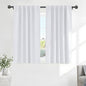 Pony Dance Blackout Curtains Thermal Insulated Window Treatment Panels Room Darkening Shade Drapes for Living Room Back Tab/Rod Pocket Bedroom Draperies, 34 x 63 Inch, Greyish White, 2 Panels