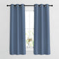 NICETOWN Blackout Curtains & Drapes 63 inch Long - Grommet Window Treatment Energy Saving Thermal Insulated Room Darkening for Living Room (Stone Blue, 1 Pair, W37 x L63)