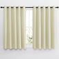 NICETOWN Room Darkening Curtains and Drapes for Bedroom - Grommet Energy Saving Thermal Insulated Light Blocking Window Treatments for Kitchen (Beige, 1 Pair, W66 x L54)