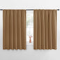 NICETOWN Blackout Curtains for Bedroom, Blackout Curtain Panels, Gold Brown, 1 Pair, 62 by 63-inch, Window Treatment Energy Saving Thermal Insulated Solid Rod Pocket Blackout Drapes/Draperies