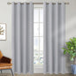 BGment Room Darkening Curtains 84 Inches Long - Grommet Thermal Insulated Drapes Window Treatment Curtains for Bedroom, 2 Panels, 52 x 84 Inch, Light Grey