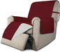 Easy-Going Recliner Sofa Slipcover Reversible Sofa Cover Water Resistant Couch Cover Furniture Protector with Elastic Straps for Pets Kids Children Dog Cat (Recliner, Christmas Red/Ivory)