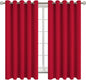 BGment Room Darkening Curtains 63 Inches Long - Grommet Thermal Insulated Drapes Window Treatment Curtains for Bedroom, 2 Panels, 70 x 63 Inch, Red