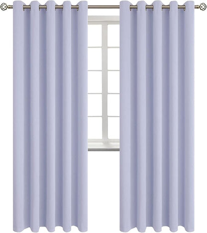BGment Blackout Curtains - Grommet Thermal Insulated Room Darkening Bedroom and Living Room Curtains, Set of 2 Panels (70 x 84 Inch, Lavander)