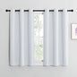 NICETOWN Room Darkening Draperies Curtains Panels, Window Treatment Thermal Insulated Grommet Room Darkening Curtains/Drapes for Bedroom (Greyish White, 2 Panels, W42" X L40")