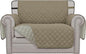 Easy-Going Reversible Chair Cover Washable Sofa Cover for Dogs Water Resistant Couch Slipcover Furniture Protector Cover with Adjustable Straps for Pets (Chair 30 in, Beige/Beige)
