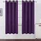 LEMOMO Blackout Curtains 66 x 72 Inch Long Purple Curtains Set of 2 Panels Room Darkening Curtains for Bedroom and Living Room