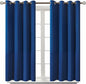 BGment Blackout Curtains for Bedroom - Grommet Thermal Insulated Room Darkening Curtains for Living Room, 52 x 54 Inch, 2 Panels, Royal Blue