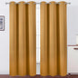 LEMOMO Mustard Yellow Thermal Blackout Curtains/38 x 84 Inch/Set of 2 Panels Room Darkening Curtains for Bedroom