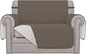 Easy-Going Oversized Chair Sofa Slipcover Reversible Sofa Cover Water Resistant Couch Cover Furniture Protector Cover with Elastic Straps for Pets Dog (Oversized Chair, Taupe/Ivory)