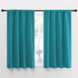 NICETOWN Peacock Blue Blackout Curtains Panels for Window, Thermal Insulated Rod Pocket Blackout Drapes/Draperies for Living Room (2 Panels, W42 x L48 inches)