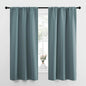 NICETOWN Greyish Blue Blackout Curtains Panels for Window, Thermal Insulated Rod Pocket Blackout Drapes/Draperies for Living Room (2 Panels, W34 x L63 inches)