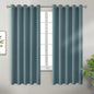 BGment Room Darkening Curtains 63 Inches Long - Grommet Thermal Insulated Drapes Window Treatment Curtains for Bedroom, 2 Panels, 70 x 63 Inch, Stone Blue
