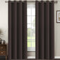 H.VERSAILTEX Brown Blackout Curtains for Living Room 90 Inches Length, Blackout Curtains for Bedroom Curtains & Drapes Thermal Insulated Drapes - Chocolate Brown, 1 Panel, 52" W x 90" L