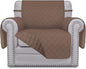 Easy-Going Chair Sofa Slipcover Reversible Sofa Cover Water Resistant Couch Cover Furniture Protector Cover with Elastic Straps for Pets Kids Children Dog Cat (Chair, Brown/Brown)