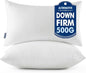 MIULEE Throw Pillows Inserts, Pack of 2 16x24 Inch 100% Virgin Fiber Filling Bed Couch Pillows