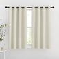 NICETOWN Room Darkening Curtains and Drapes for Bedroom - Grommet Energy Saving Thermal Insulated Light Blocking Window Treatments for Kitchen (Beige, 1 Pair, W46 x L54)