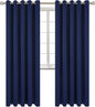 BGment Blackout Curtains for Bedroom - Grommet Thermal Insulated Room Darkening Curtains for Living Room, Set of 2 Panels (70 x 84 Inch, Navy Blue)