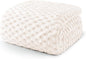 Exclusivo Mezcla Fleece Twin Blanket for Bed, Extra Large Fuzzy Ivory Bed Blankets, Soft Cozy Plush Sofa Throws for All Seasons, 60x80 Inches