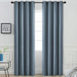 Yakamok Blackout Curtains Room Darkening Thermal Insulated with Grommet Window Curtain for Bedroom/Living Room(52Wx96L inch, Stone Blue, 2 Panels)