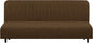 U-NICE HOME Stretch Futon Cover Armless Bed Slipcover - Soft Jacquard Fabric Washable for Pet Friendly, Brown