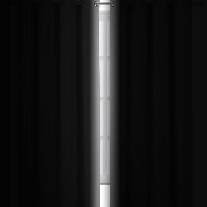 LEMOMO Blackout Curtains 66 x 95 inch/Light Grey Curtains Set of 2 Panels/Thermal Insulated Room Darkening Bedroom Curtains