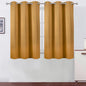 LEMOMO Mustard Yellow Blackout Curtains/38 x 54 Inch/Set of Two Panels Grommet Living Room Curtains