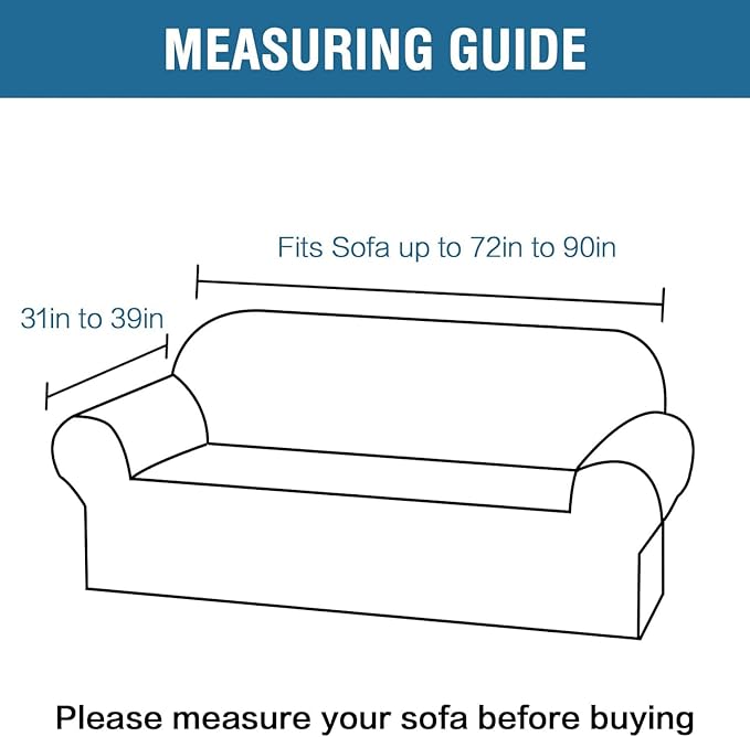 H.VERSAILTEX 1 Peice Stretch Velvet Sofa Covers for 3 Cushion Couch Covers Sofa Slipcovers Furniture Protector Soft, Crafted from Thick Comfy Rich Velour (Sofa 72"-90", Christmas Green)