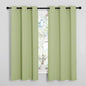 NICETOWN Curtains for Bedroom, Green Nursery Curtains Thermal Insulated, Grommet Top Blackout Drapes for Son's Room Privacy (Sage Green, 1 Pair, 42 x 63 inches)