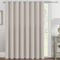 H.VERSAILTEX Blackout Patio Curtains 100 x 108 Inches for Sliding Door Extral Wide Blackout Curtain Panels Thermal Insulated Room Divider - Grommet Top, 9' Tall by 8.5' Wide - Natural
