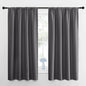 NICETOWN Blackout Curtains Panels for Bedroom - Thermal Insulated Rod Pocket Window Blackout Drapes/Draperies for Living Room (2 Panels, W42 x L63 inches, Grey)