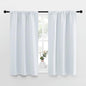 NICETOWN Greyish White Window Curtain Panels - Thermal Insulated Rod Pocket Room Darkening Curtain Sets for Bedroom (Greyish White, 2 Panels, 29 by 40)