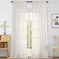 Extra Wide Ivory Sheer Curtains 120 Inches Long, Extra Long Light Filtering Modern Patio Curtains for Sliding Glass Door, Rod Pocket Voile Drapes for Living Room, 2x59Wx120L Inches, 10FT, 2PCS