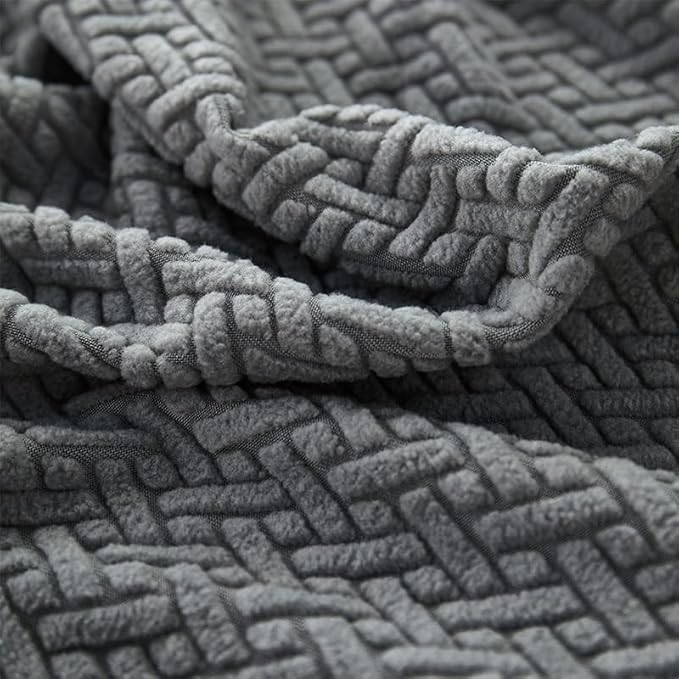 Sofa Covers Couch Covers for Sofa Pet Friendly Couch Cushion Covers Universal Sofa Covers Washable Stretch Slipcovers for Sectional Sofa (Texture Gray,Extra Large Single Seat Cover)