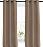 NICETOWN Blackout Window Curtains 63 inch Length - Grommet Top Room Darkening Thermal Insulated Solid Vertical Drapes for Bedroom (Cappuccino, 2 Panels, 37 x 63 Inch)