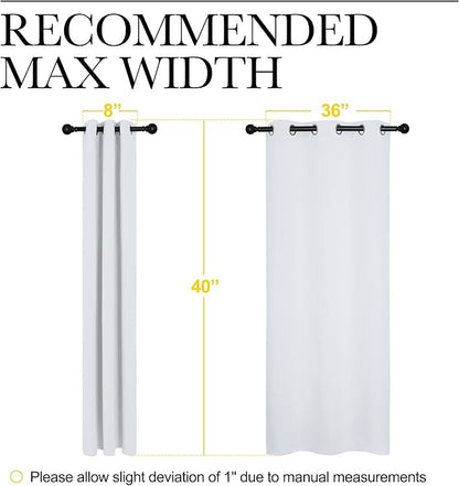 NICETOWN Room Darkening Draperies Curtains Panels, Window Treatment Thermal Insulated Grommet Room Darkening Curtains/Drapes for Bedroom (Greyish White, 2 Panels, W42" X L40")