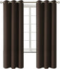 BGment Blackout Curtains for Living Room - Grommet Thermal Insulated Room Darkening Curtains for Bedroom, 2 Panels of 42 x 72 Inch, Brown